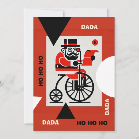 Tinsel Paradox DADA Brief van de Kerstman Kaart (Achterkant)