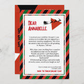 Tinsel Paradox DADA Brief van de Kerstman Kaart (Voorkant / Achterkant)