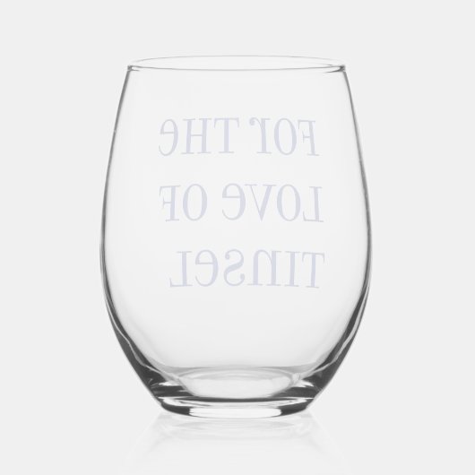 Tinsel Stemless glas (Achterkant)
