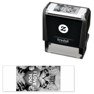 Tinsel stempel "Ik hou van jou"