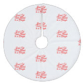 Tinsel Tangle Tree Skirt Fleece Kerstboom Rok (Voorkant)