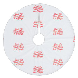 Tinsel Tangle Tree Skirt Fleece Kerstboom Rok