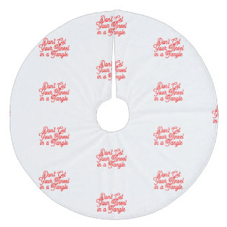 Tinsel Tangle Tree Skirt Fleece Kerstboom Rok