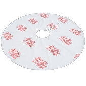 Tinsel Tangle Tree Skirt Fleece Kerstboom Rok (Gekanteld)