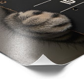 Tinsel the Christmas Kitten Foto Afdruk (Hoek)