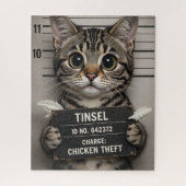 Tinsel the Christmas Kitten Legpuzzel (Verticaal)