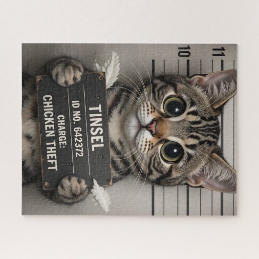 Tinsel the Christmas Kitten Legpuzzel (Horizontaal)