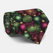 Tinsel Town - Men's Christmas Custom Necktie Stropdas (Opgerold)
