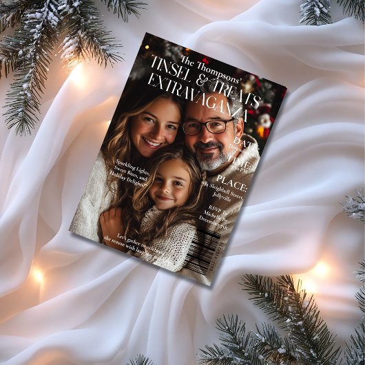 Tinsel & Treats Extravaganza Magazine Hoesje foto Kaart