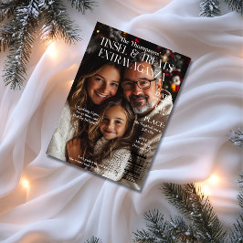Tinsel & Treats Extravaganza Magazine Omslagfoto Kaart