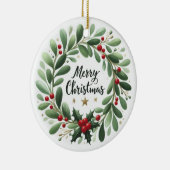 Tinsel uw weg naar grootheid kerstversiering keramisch ornament (Rechts)