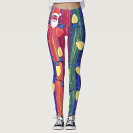 Tinsel verleidende lichtjes van Sinterklaas Leggings