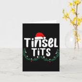 Tinsel Women's Funny Christmas Apparel  Kaart (Gele Bloem)