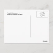 Tinseled Snowman Briefkaart (Achterkant)