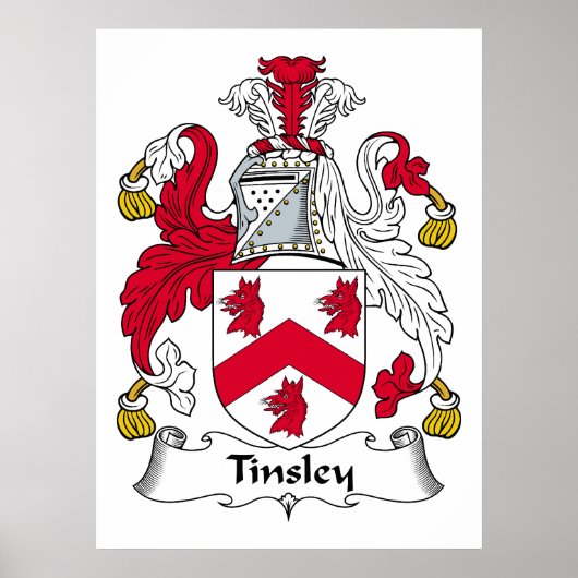 Tinsley Family Crest Poster (Voorkant)