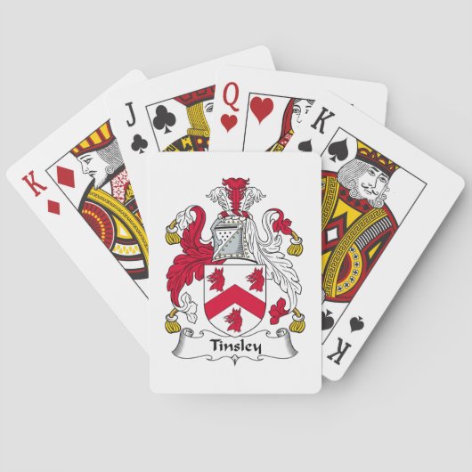 Tinsley Family Crest Speelkaarten (Achterkant)