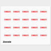 Tinsley Stamp Ronde Sticker (Vel)