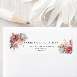 Tint van blush roze perzik | Dusty Blue Wedding Etiket