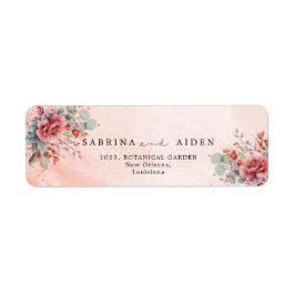 Tint van blush roze perzik | Dusty Blue Wedding Etiket