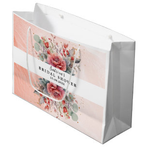 Tint van blush roze perzik stoffig blauw Vrijgezel Groot Cadeauzakje