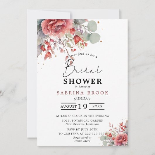 Tint van blush roze perzik stoffig blauw Vrijgezel Kaart (Voorkant)