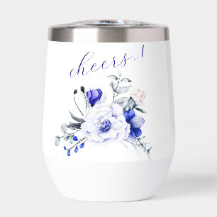 Tint van Royal Blue Ivory Floral Wedding