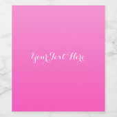 Tint van Roze Minimalisme Moderne Glam Wijn Labels Wijn Etiket (Enkel label)