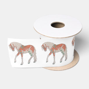 Tint voor piekpaarden satijnen lint