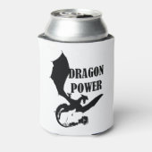 Tinta derramada forma Dragon en negro 2 Blikjeskoeler (Blikje Achterkant)