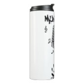 Tinta derramada forma Microfono en Negro Thermosbeker (Gedraaid links)