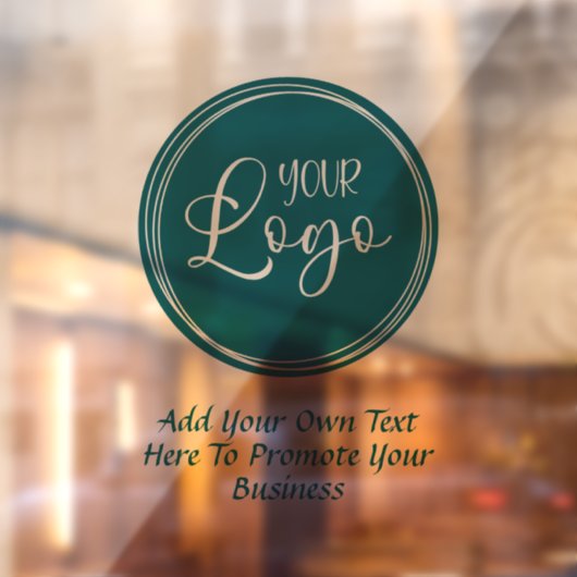 Tinta Zakelijk Logo met Promotekst Raamsticker (Vel 2)