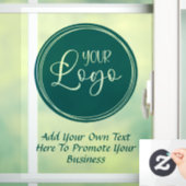 Tinta Zakelijk Logo met Promotekst Raamsticker (Huis)