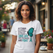 Tintaalvlinder Astma Bewustzijn Tri-Blend Shirt