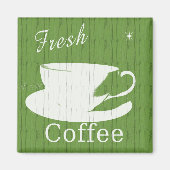 Tintable Weathered Fresh Coffee Sign Magneet (Voorkant)