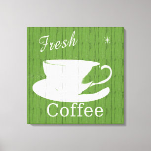Tintable Weathered Wood Coffee Canvas Afdruk