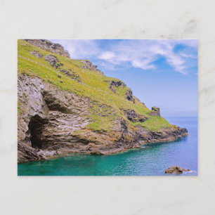 Tintagel Cornwall Zeegezicht - Merlin's Cave Briefkaart