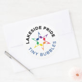 Tinte Bubbel Cirkelstickers Ronde Sticker (Envelop)
