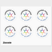 Tinte Bubbel Cirkelstickers Ronde Sticker (Vel)