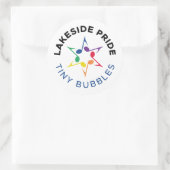 Tinte Bubbel Cirkelstickers Ronde Sticker (Tas)