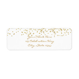 Tinte Geconfetti Labels voor Moderne Trouw