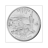 Tinted Arizona State Quarter Design Rubberstempel (Afrduk)