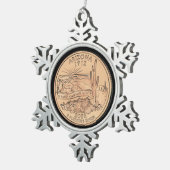 Tinted Arizona State Quarter Tin Sneeuwvlok Ornament (Rechts)