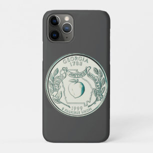 Tinted Georgia State Quarter Design Case-Mate iPhone Case