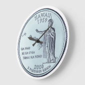 Tinted Hawaii State Quarter Design  Grote Klok (Hoek)