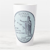 Tinted Hawaii State Quarter Design Latte Mok (Voorkant)
