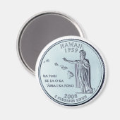 Tinted Hawaii State Quarter Design Magneet (Voorkant / Achterkant)