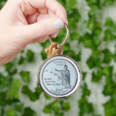 Tinted Hawaii State Quarter Design Sleutelhanger (Hand)