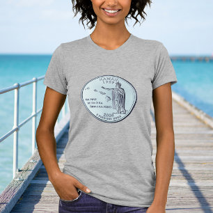 Tinted Hawaii State Quarter Design T-shirt