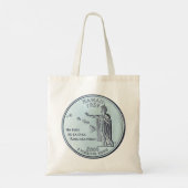 Tinted Hawaii State Quarter Design Tote Bag (Achterkant)