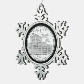 Tinted Kentucky State Quarter Tin Sneeuwvlok Ornament (Rechts)